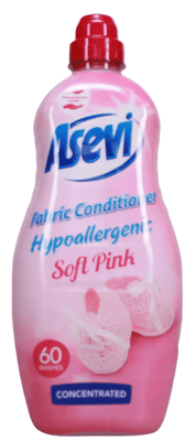 Asevi Hypoallergenic Soft Pink 60 Wash Fabric Softener 1380ml