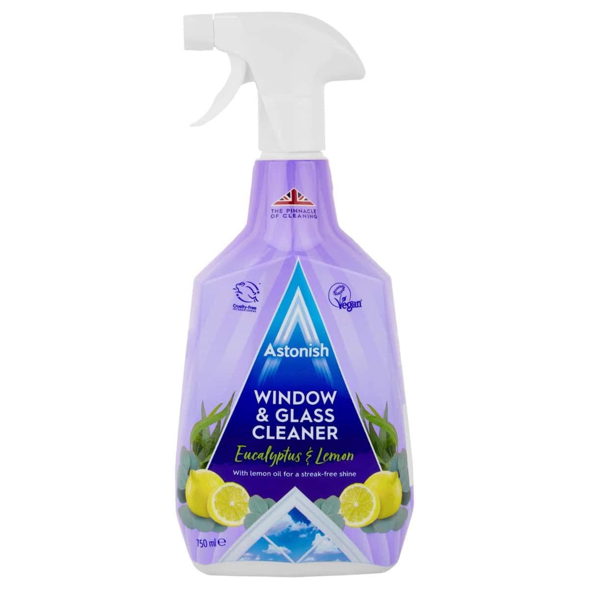 Astonish Window & Glass Cleaner Spray Eucalyptus & Lemon 750ml