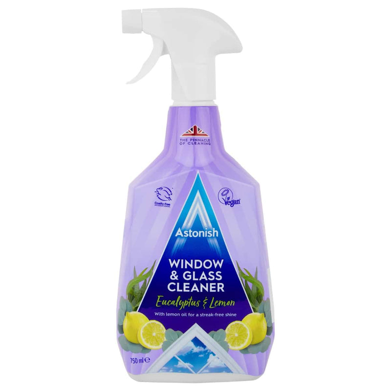 Astonish Window & Glass Cleaner Spray Eucalyptus & Lemon 750ml