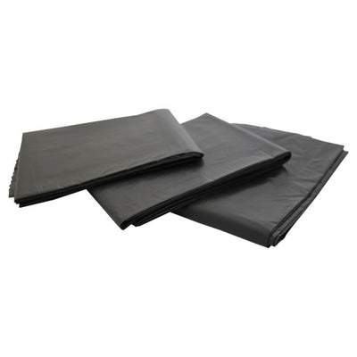 Black Heavy Duty Square Bin Liners, 24" x 24", Case of 500