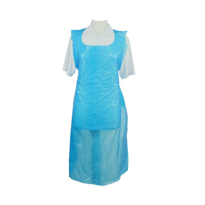 Blue Aprons on a Roll - 15 Micron, 27 x 46 Inch | Case of 1000 (5 x 200)
