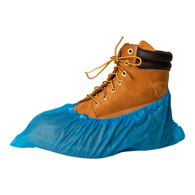 Blue Embossed Overshoes