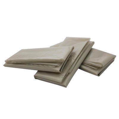 CHSA Light Duty Wheelie Bin Liners, Clear, 30/45x54", per case of 100