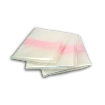 Clear Dissolving Strip Laundry Sacks 200 per case, 18/28 x 30"