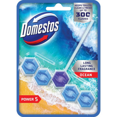 Domestos Power 5 Rim Block Ocean Single