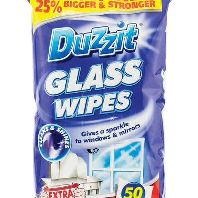 Duzzit Glass Wipes 50 Pack