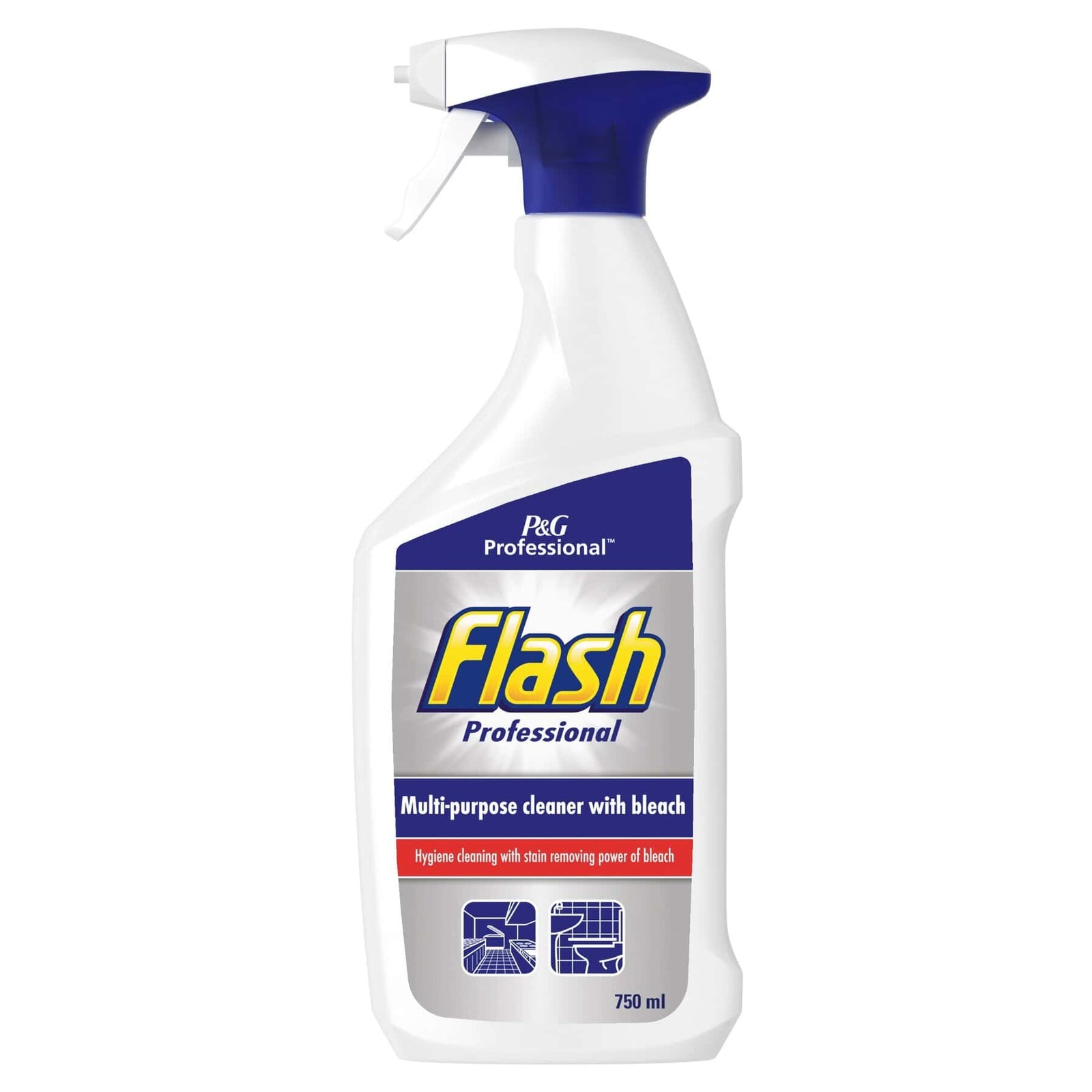 P&G Professional Flash Spray Cleaner & Bleach 750ml