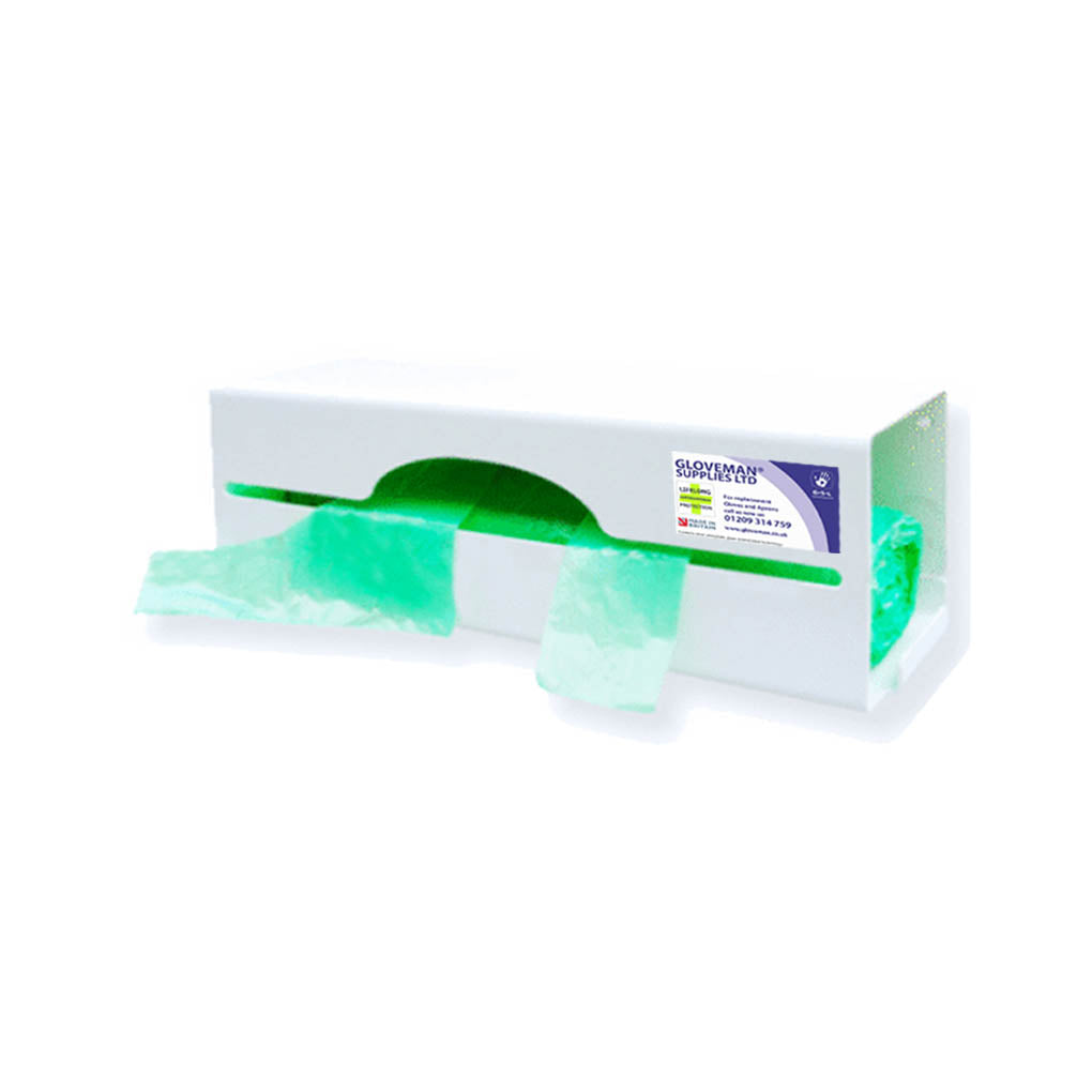 GSL Antimicrobial Apron on a roll dispenser, White PVC