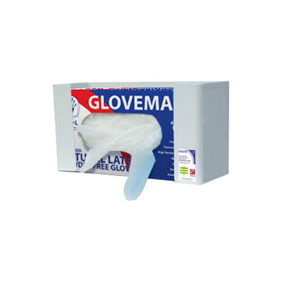 GSL Single Vinyl/Synthetic Glove Box Dispenser, White PVC