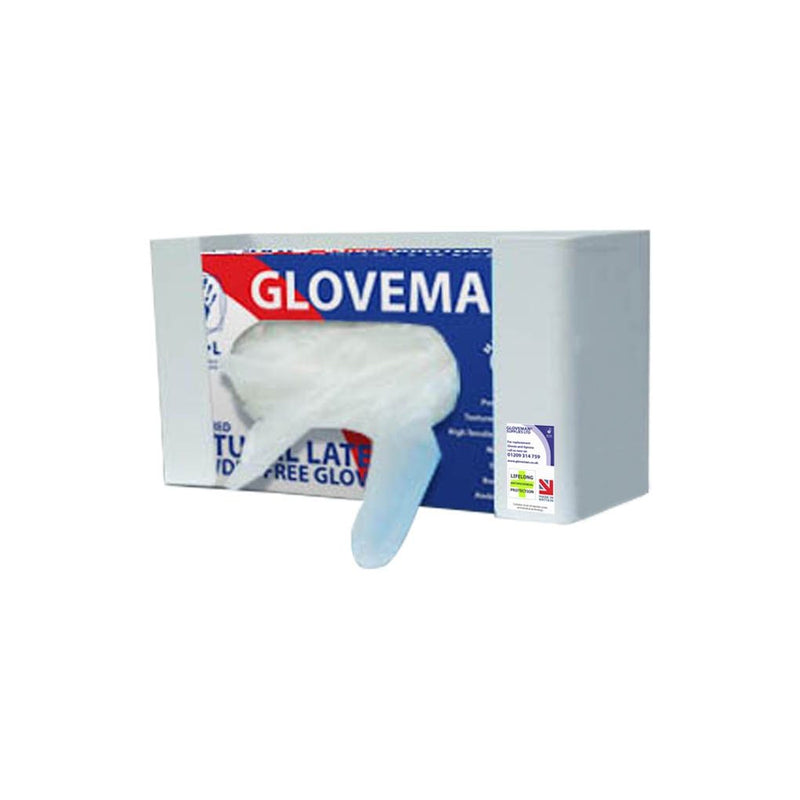 GSL Single Vinyl/Synthetic Glove Box Dispenser, White PVC