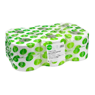 Maxima Green – Mini Jumbo 2 Ply Toilet Rolls L 200m / H 76mm Core